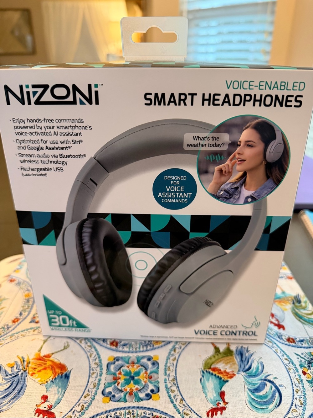 NiZoni Voice-Enabled Smart Headphones New